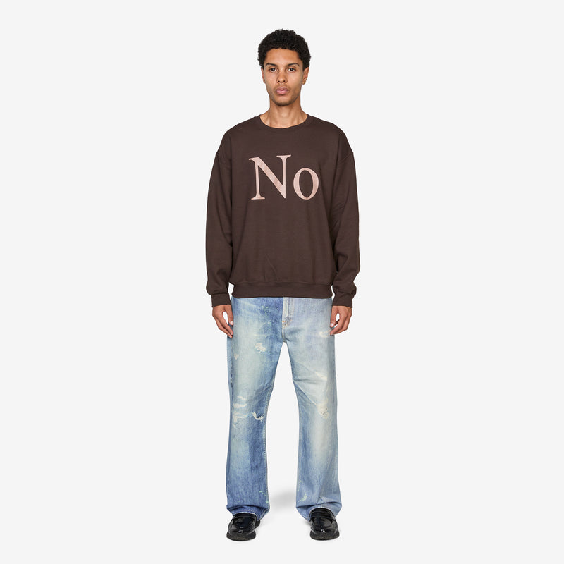 No Crewneck Dark Chocolate Jumpers