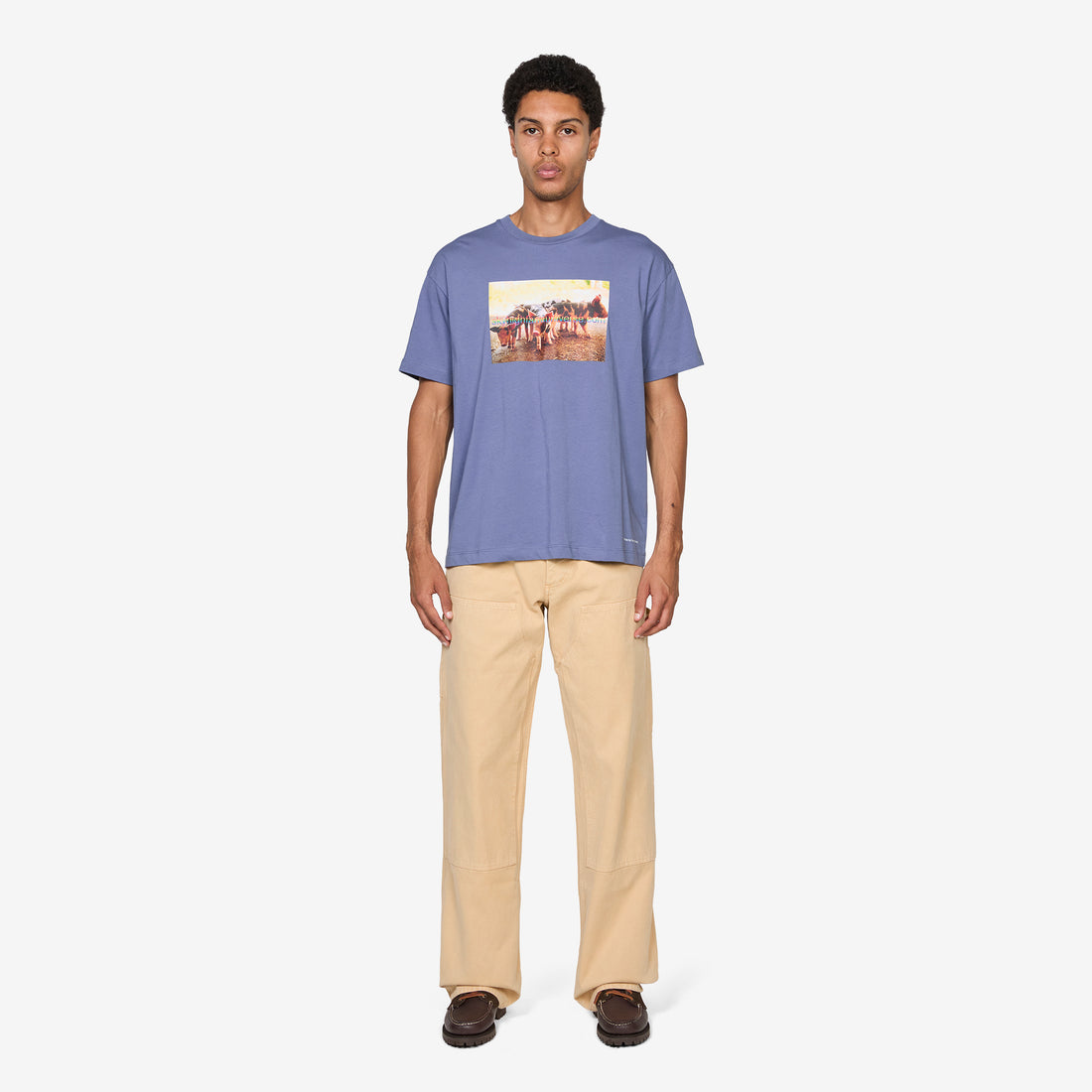 Pigs Farm T-Shirt Navy Tees