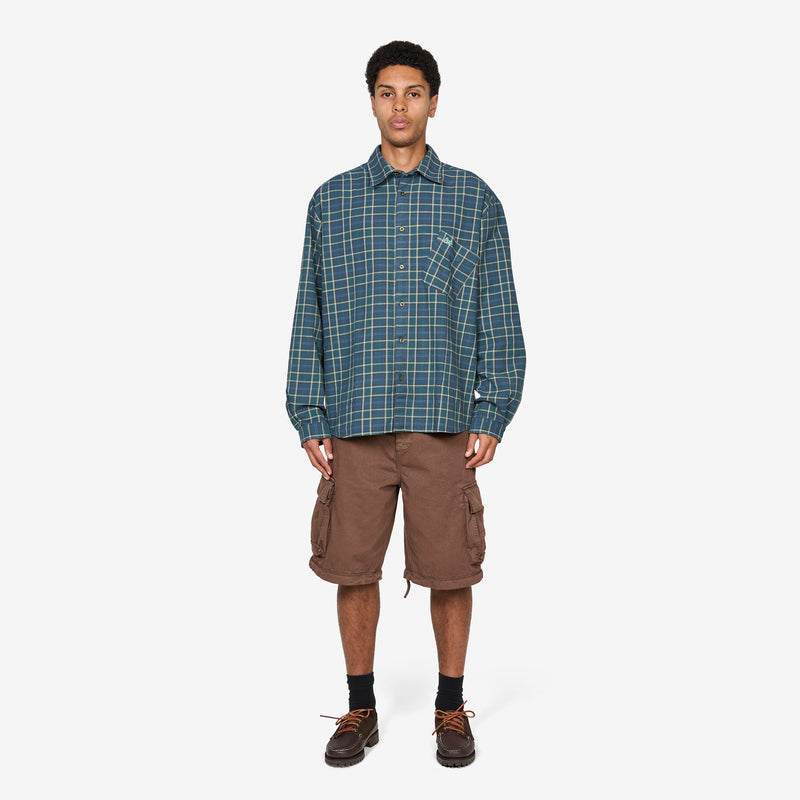 Plaid Overshirt Green Shirts