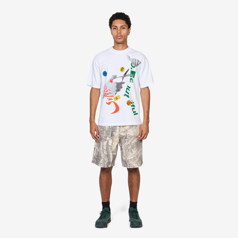 Cutting T-Shirt White Tees