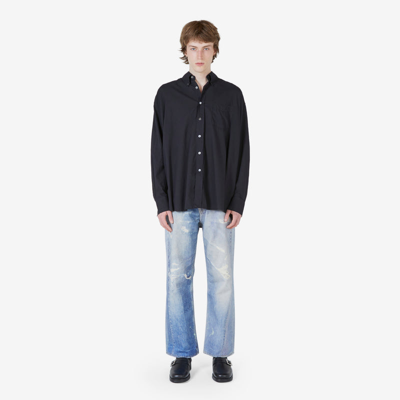 Borrowed BD Shirt Black Voile