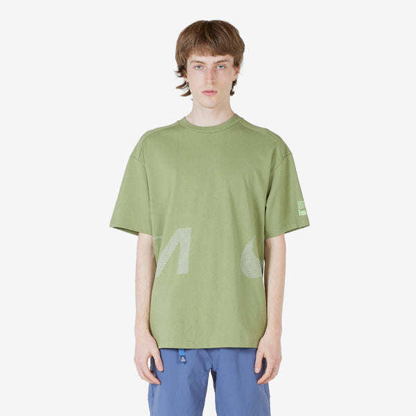 ISPA Short Sleeve T-Shirt Alligator | Ghost Green | Light Silver