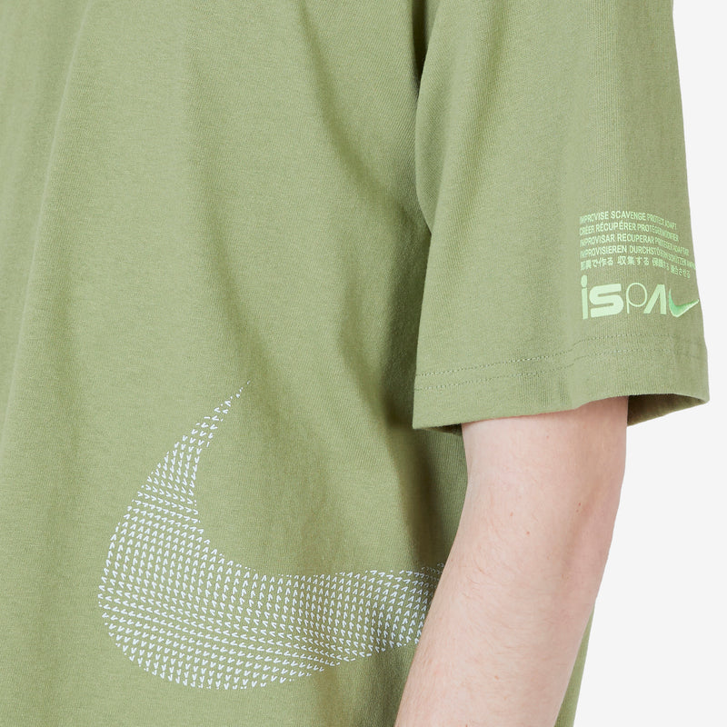 ISPA Short Sleeve T-Shirt Alligator | Ghost Green | Light Silver