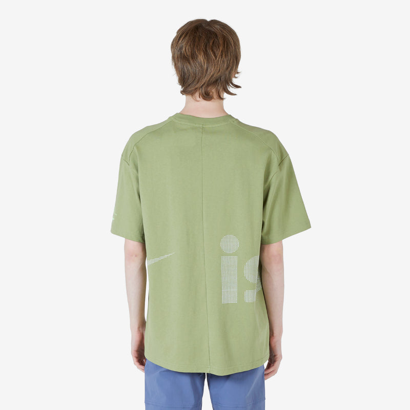 ISPA Short Sleeve T-Shirt Alligator | Ghost Green | Light Silver