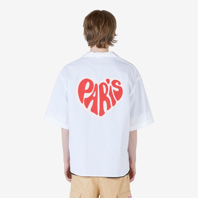 Kenzo Hearts Hawaiian Shirt White