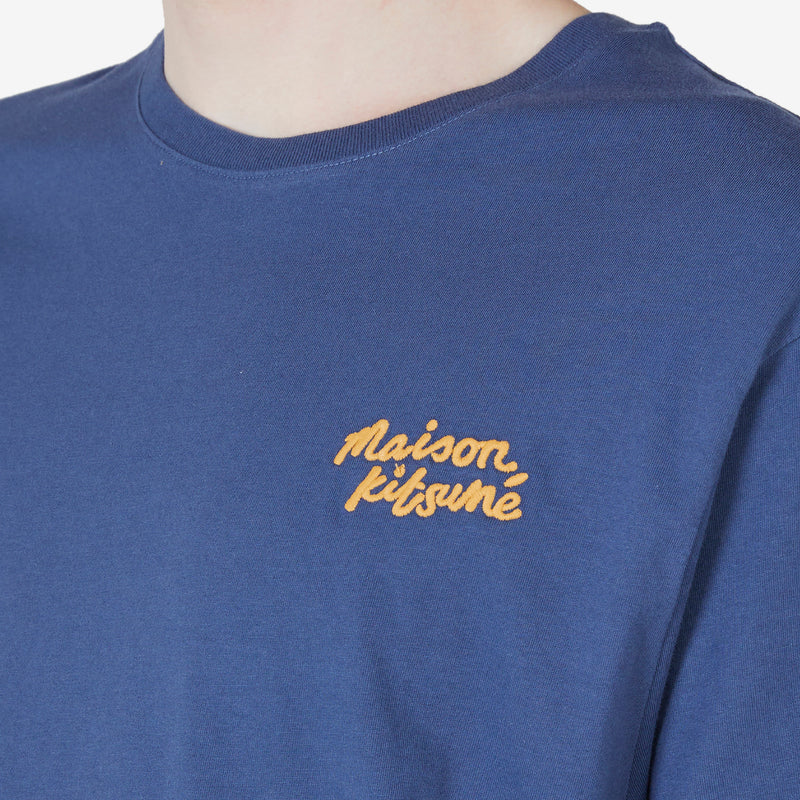 Handwriting Regular T-Shirt Blue Denim