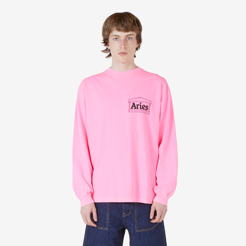 Temple Longsleeve T-Shirt Fluoro Pink