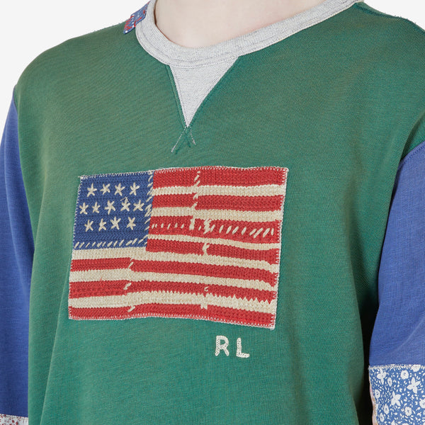 Vintage Fleece Longsleeve Sweatshirt Verano Green