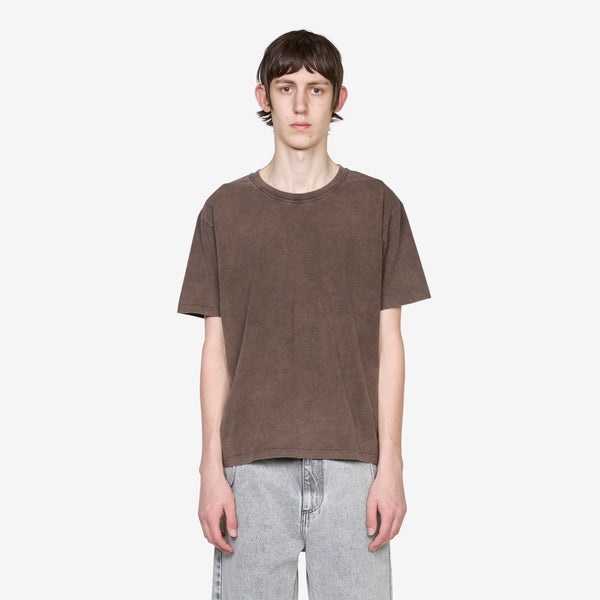 New T-Shirt Washed Brown Tees