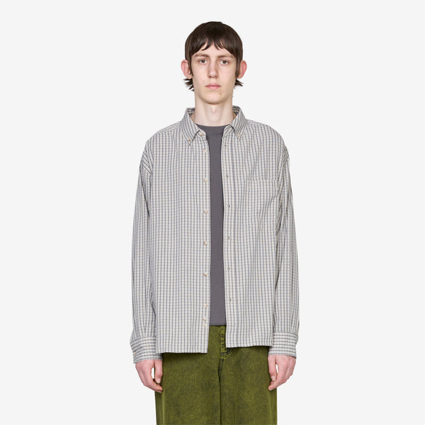Ben Longsleeve Shirt Ivory Check Shirts