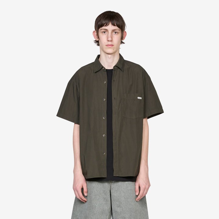 Mitch Shirt Dirty Black Front