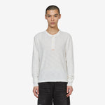 Textured Waffle-Knit Henley Shirt Nevis