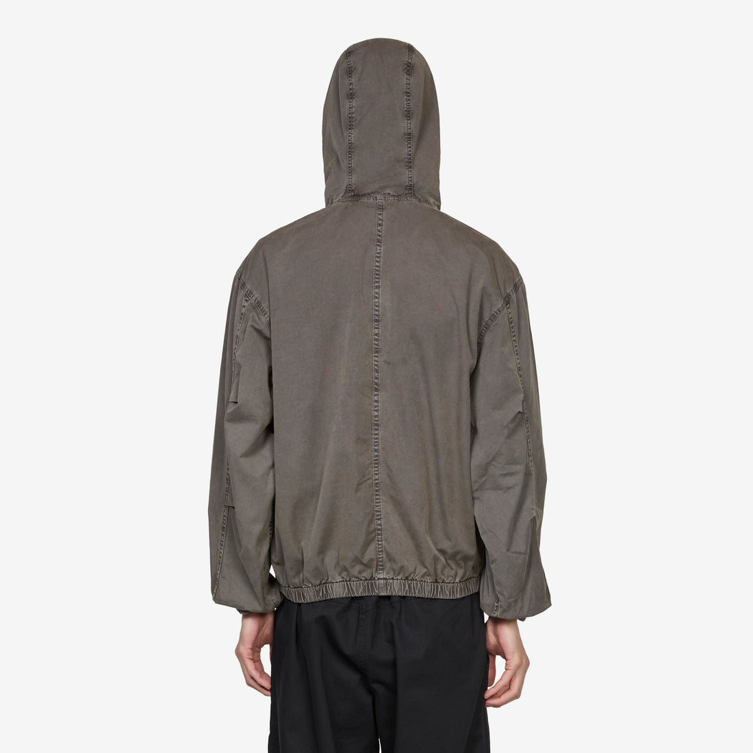Hooded Nick Jacket Washed Grey Jumpers