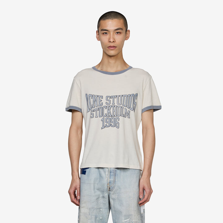 Eram College T-Shirt Off White | Grey Blue Front