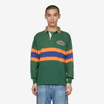Vintage Embroidered Rugby Shirt Grass Green | Multi