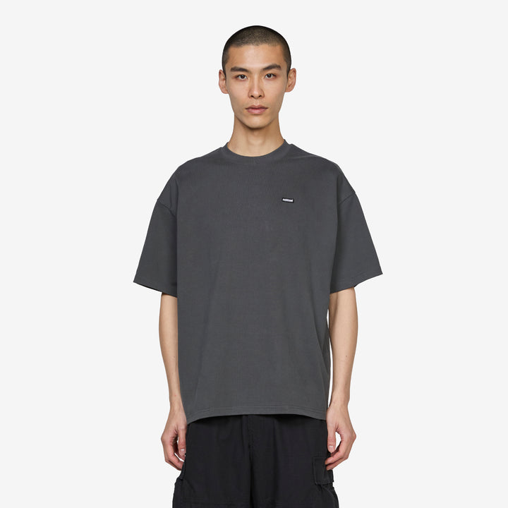 Heavyweight Mini Metal Logo T-Shirt Tar Front