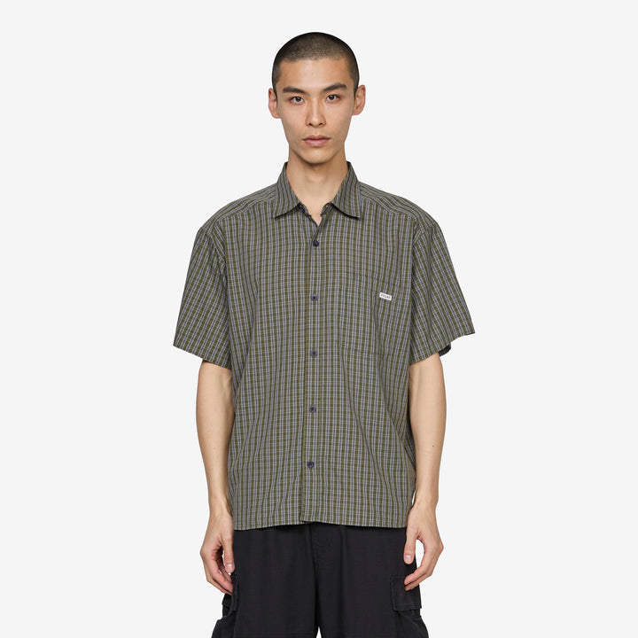 Mitchell Shirt Black | Green Front