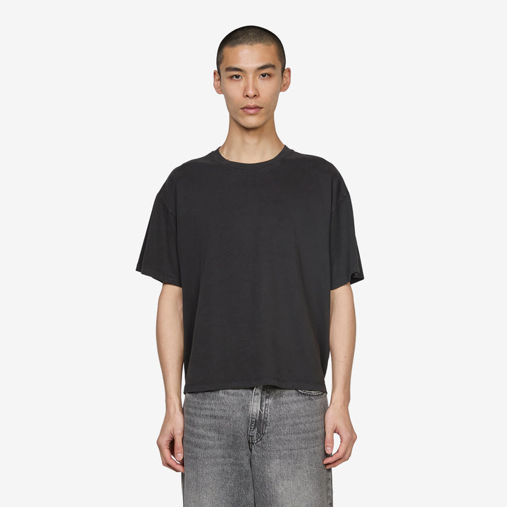 Boxy T-Shirt Garment Dye Jet Black Front
