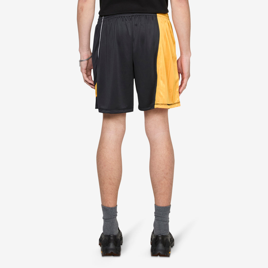 Collage Football Shorts Black | Gold Shorts