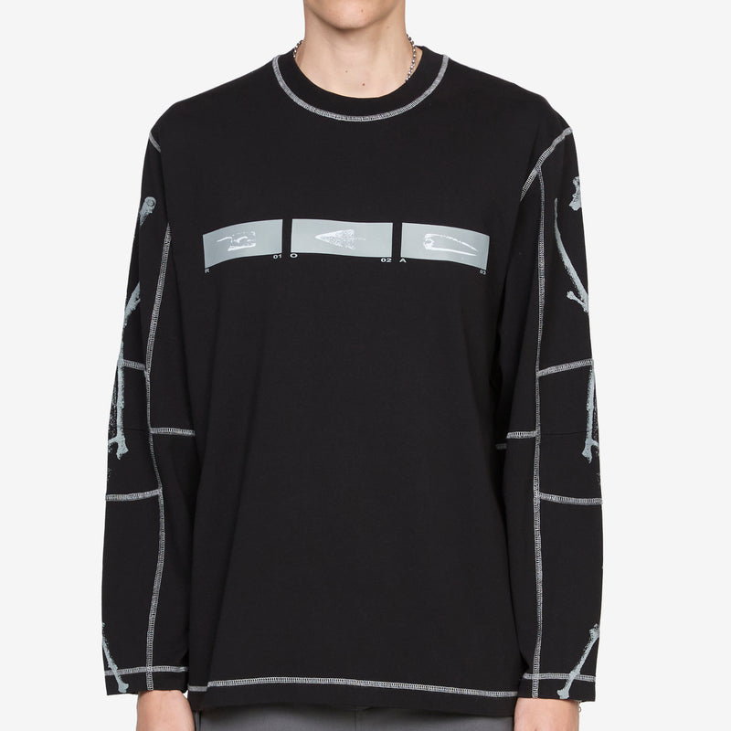 Sticks Stitch Organic Longsleeve Black Tees