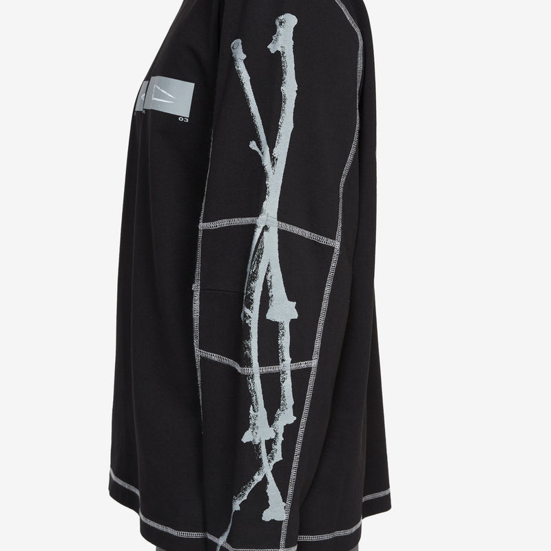 Sticks Stitch Organic Longsleeve Black Tees