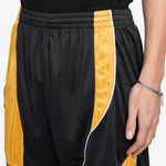 Collage Football Shorts Black | Gold