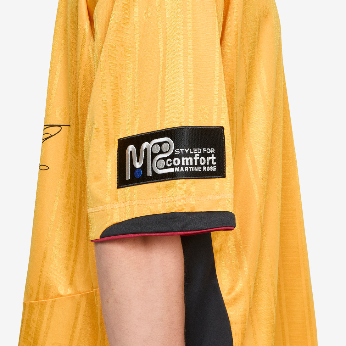 Printed Football Top Yellow Gold Tees