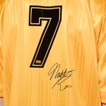 Printed Football Top Yellow Gold