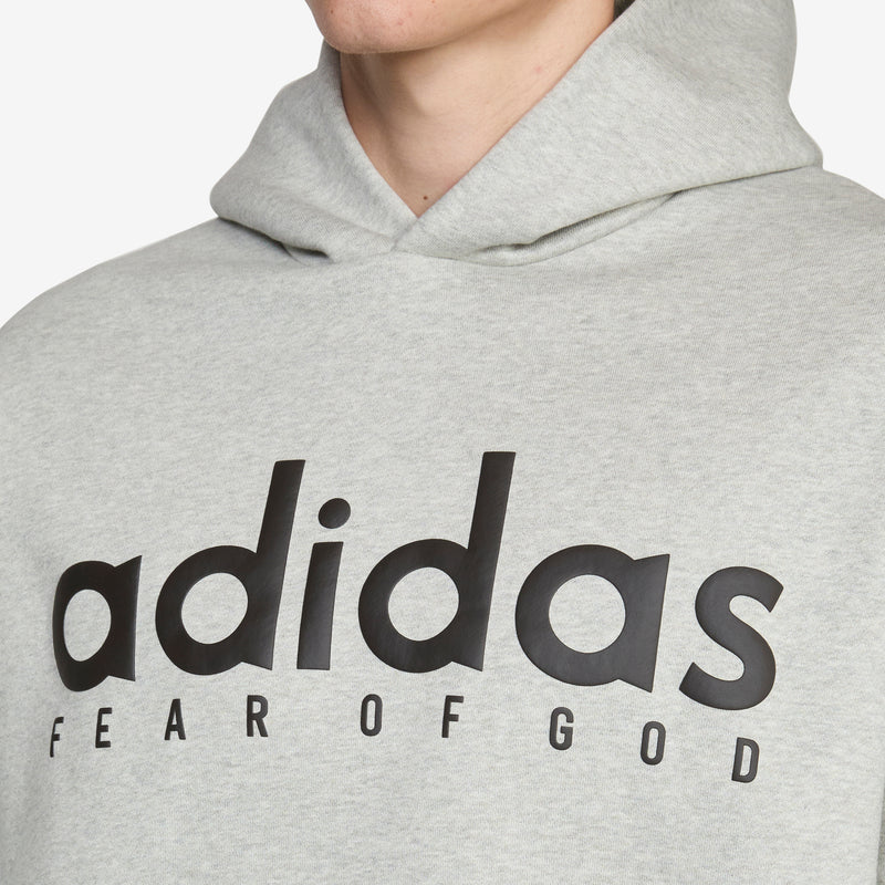Fear of God Athletics x Cotton Fleece Hoodie Medium Grey Heather Footwear