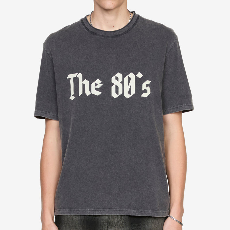 The 80'S T-Shirt Strong Vintage Black Tees