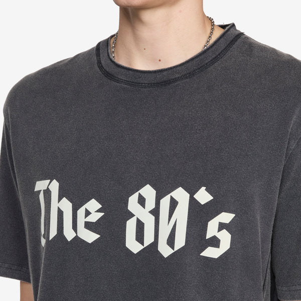 The 80'S T-Shirt Strong Vintage Black Tees