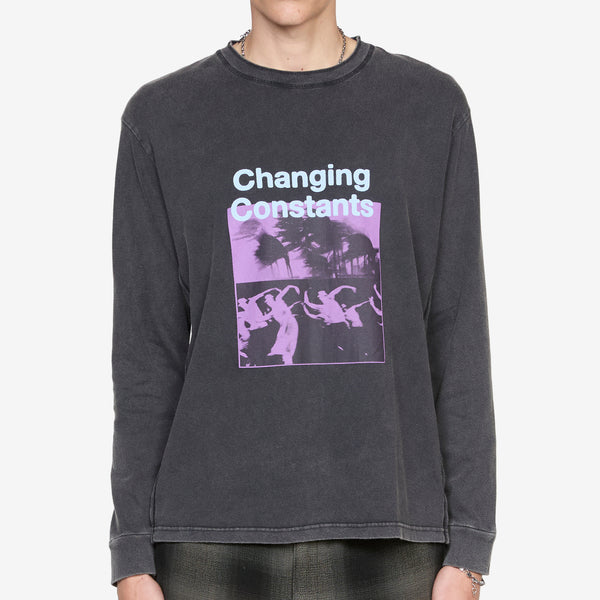 Changing Constants Longsleeve T-Shirt Strong Vintage Black Tees