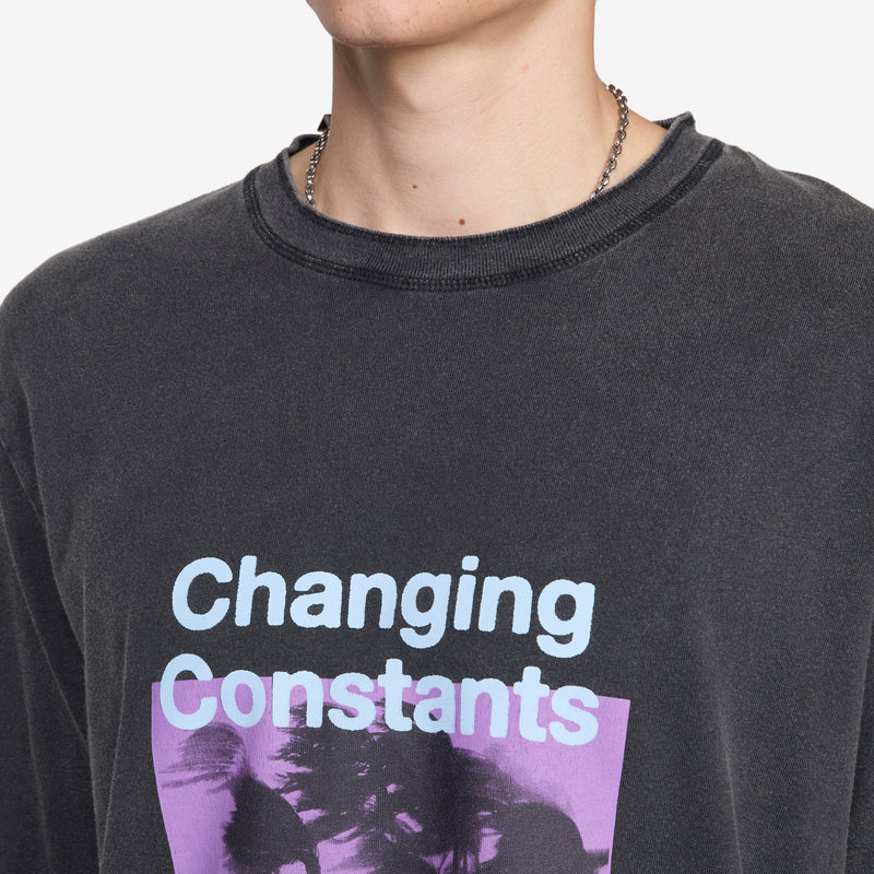 Changing Constants Longsleeve T-Shirt Strong Vintage Black Tees