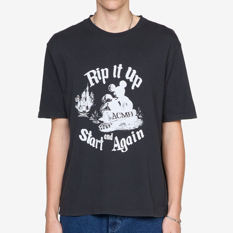 Rip It Up T-Shirt Vintage Black Tees