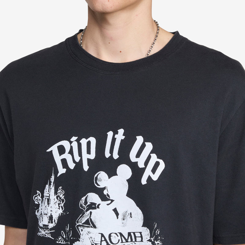 Rip It Up T-Shirt Vintage Black Tees