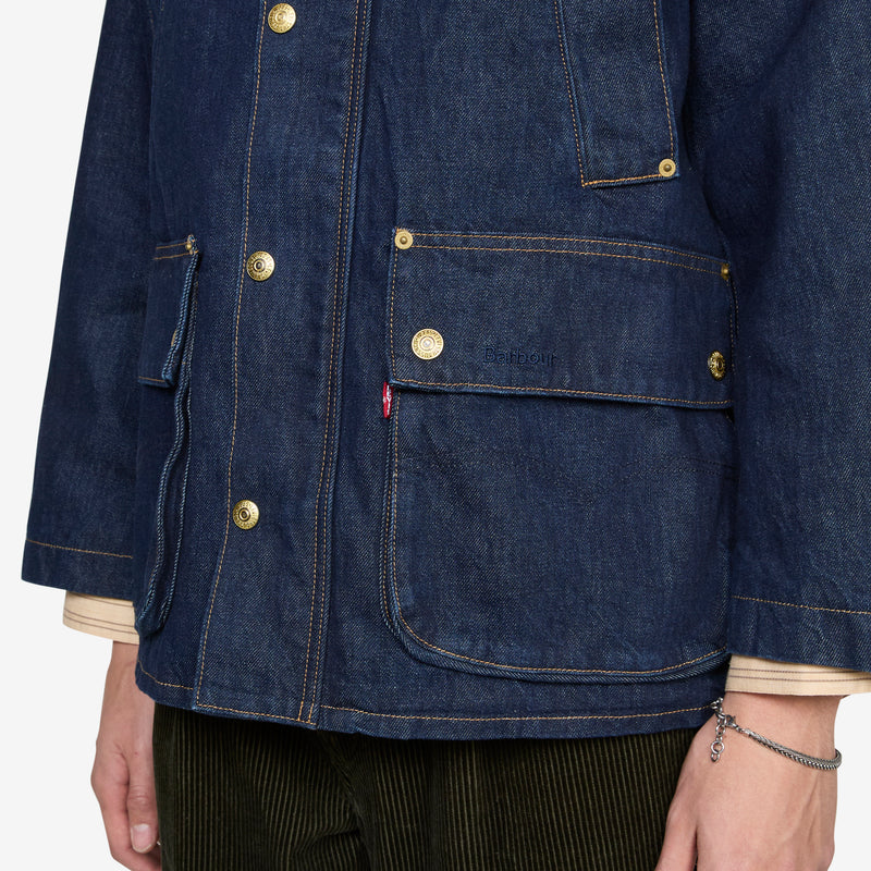 Barbour x Bedale OS Dark Rinsed Denim Jackets