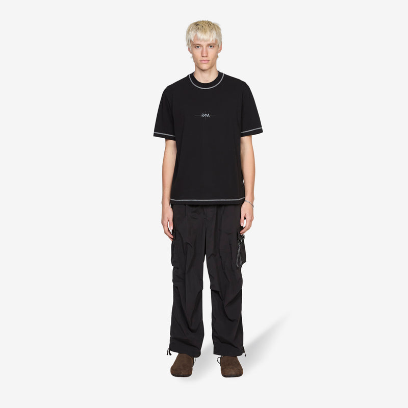 Info Stitch Organic T-Shirt Black Tees
