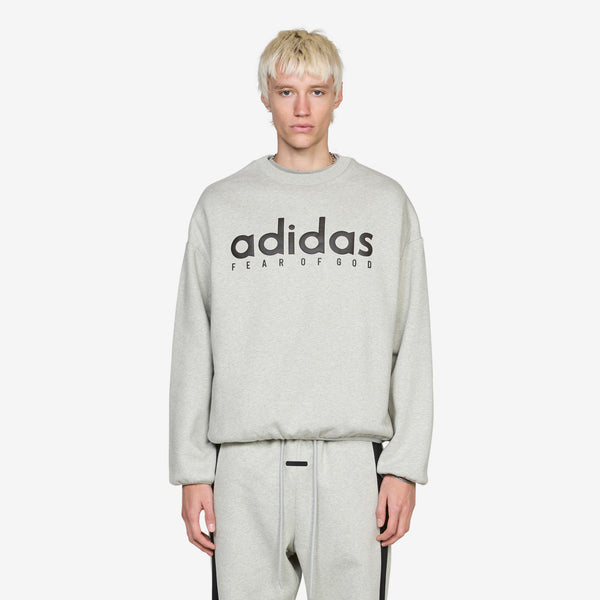 Fear of God Athletics x Heather Fleece Crewneck Medium Grey Heather Footwear