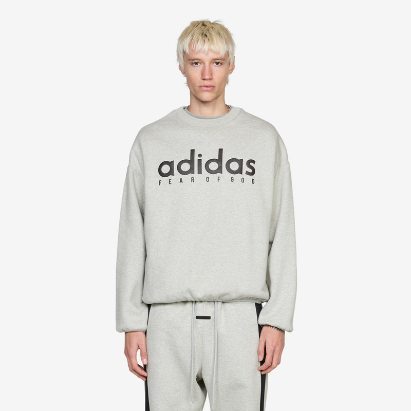 Fear of God Athletics x Heather Fleece Crewneck Medium Grey Heather Footwear