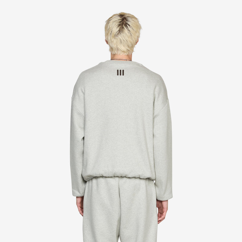 Fear of God Athletics x Heather Fleece Crewneck Medium Grey Heather Footwear