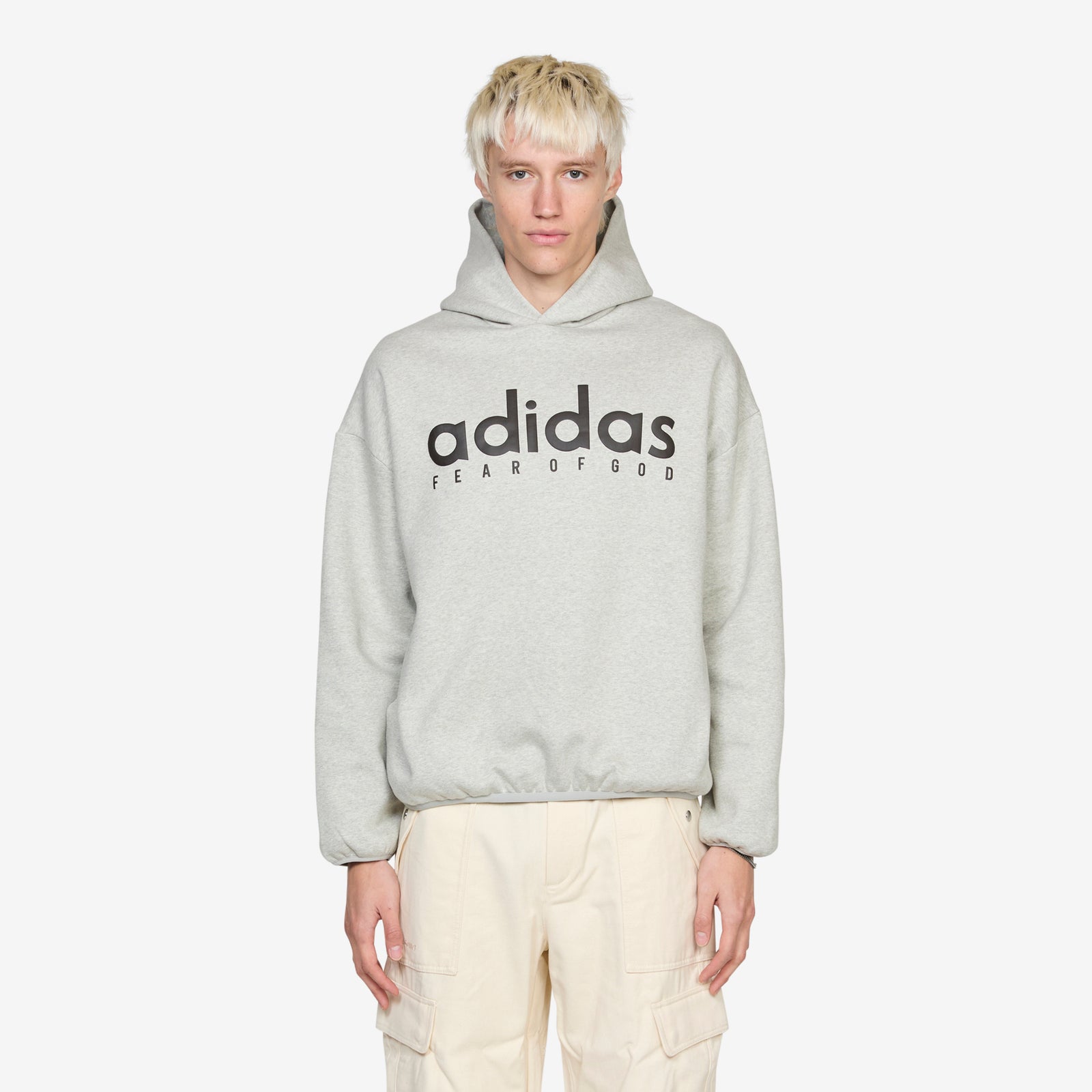 Fear of God Athletics x Cotton Fleece Hoodie Medium Grey Heather