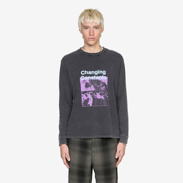 Changing Constants Longsleeve T-Shirt Strong Vintage Black Tees