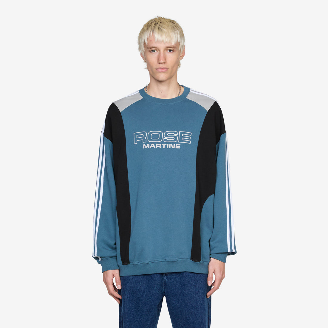 Panelled Sweatshirt Agean Blue Shirts