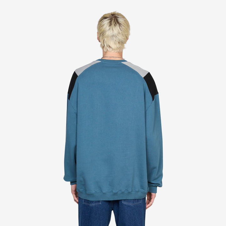Panelled Sweatshirt Agean Blue