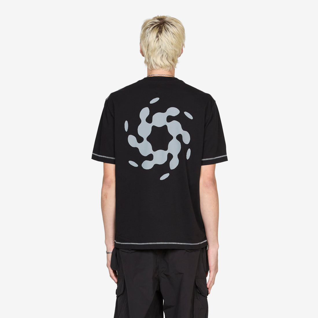 Info Stitch Organic T-Shirt Black Tees