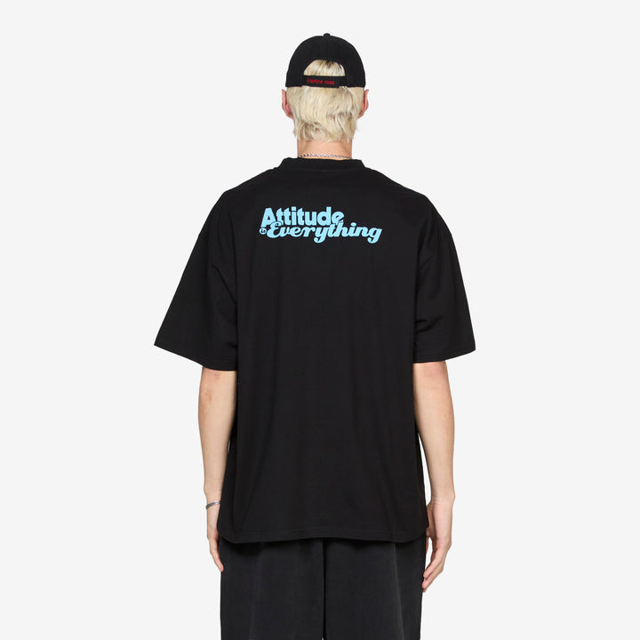 Oversized Fuzzy Balls T-Shirt Black