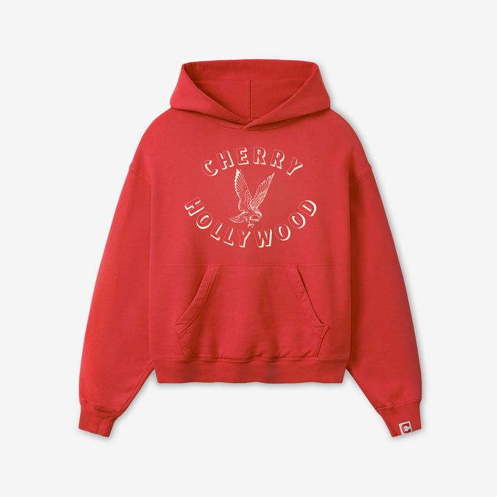 Hollywood Pullover Hoodie Tomato Front