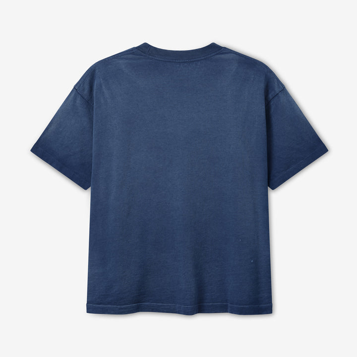 Chevron Boxy Pocket T-Shirt Faded Navy