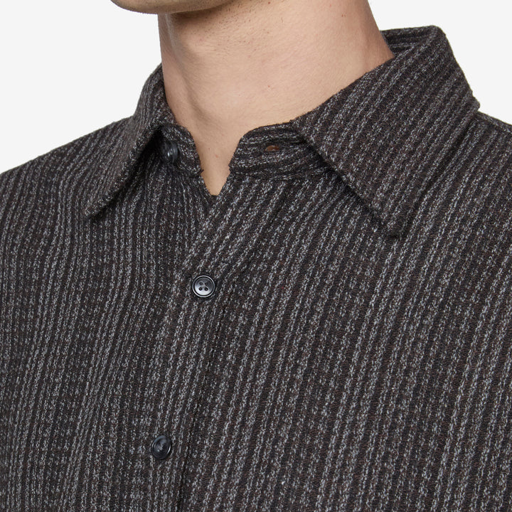 Big Longsleeve Shirt Dark Brown