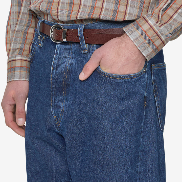 Wide Twist Jeans Rinse Blue